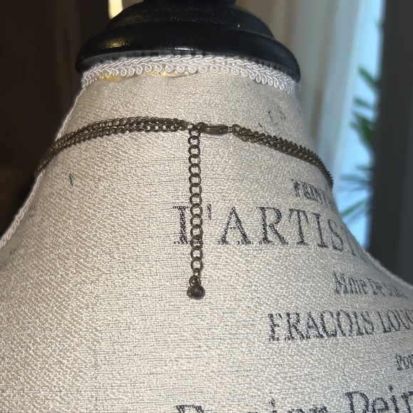 Gold metal dangle leaf necklace jewelry womens fashion necklace costume jewelry​ - Picture 5 of 5